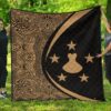 Austral Islands Flag Polynesian Premium Quilt  Circle Style  02 J2  Quilt